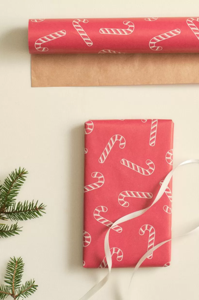 Jotex Presentpapper & Snöre | Juldekoration*CANDY CANES Presentpapper