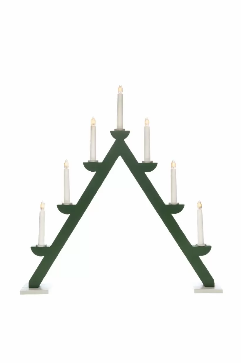 Jotex Julbelysning*Elljusstake 7 Lj Trä 56cm