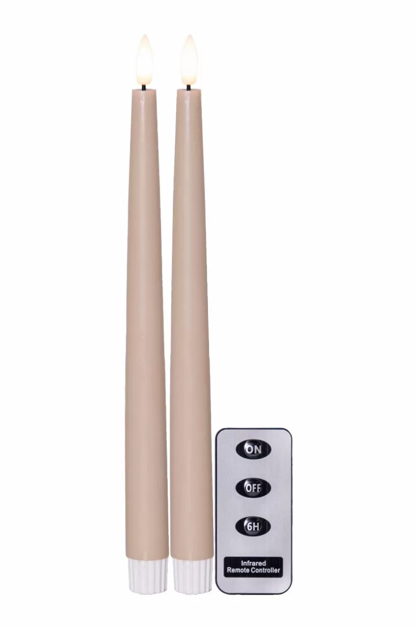 Jotex Ljus*FLAMME SLIM Batterdrivet Ljus 2-pack 28 Cm