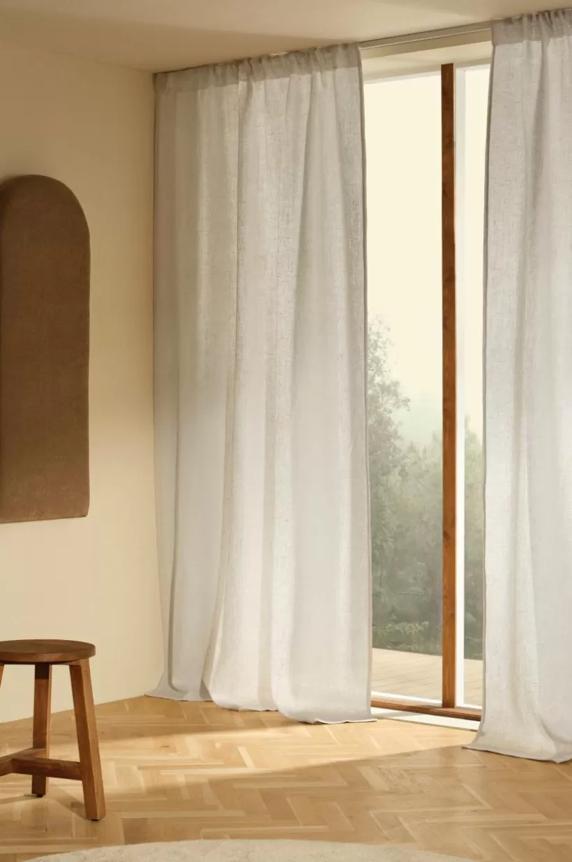 Jotex Linnegardiner | Multifunktionsgardiner*HEDDIE Linnegardin 2-pack
