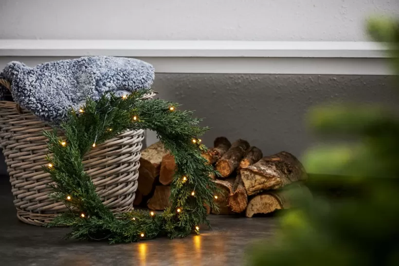 Jotex Julbelysning*Krans Thuja 40cm