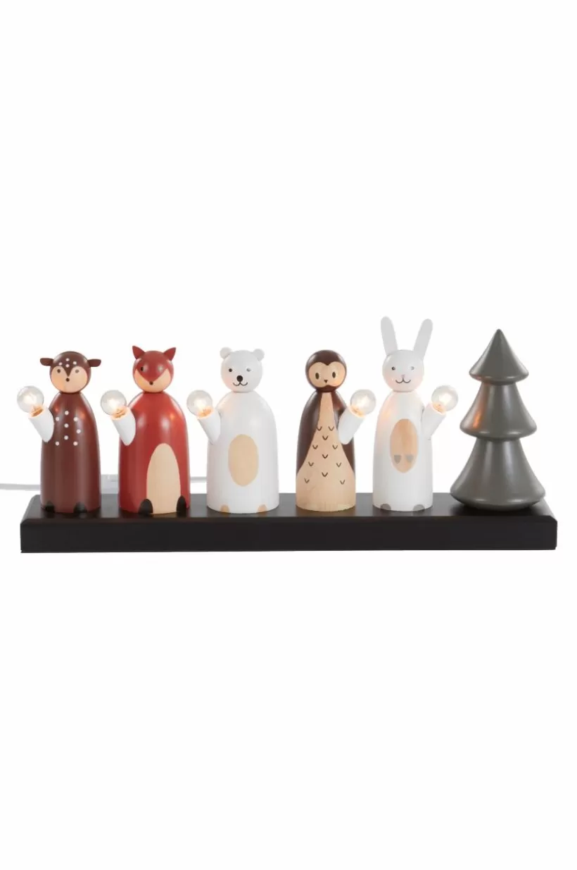 Jotex Julbelysning*Ljusstake Forest Friends 19cm
