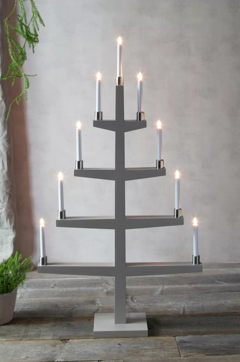Jotex Julbelysning*Ljusstake Tall 9 Ljuskällor