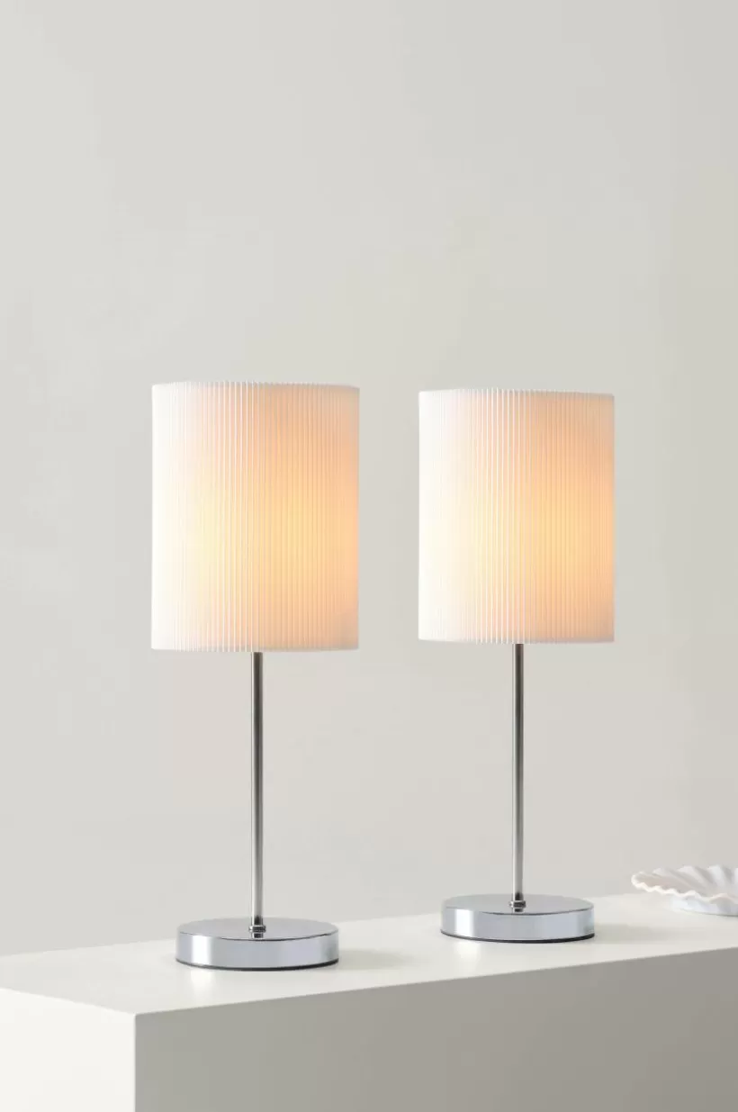 Jotex Bordslampor*SETH PLISSÉ Bordslampa 2-pack