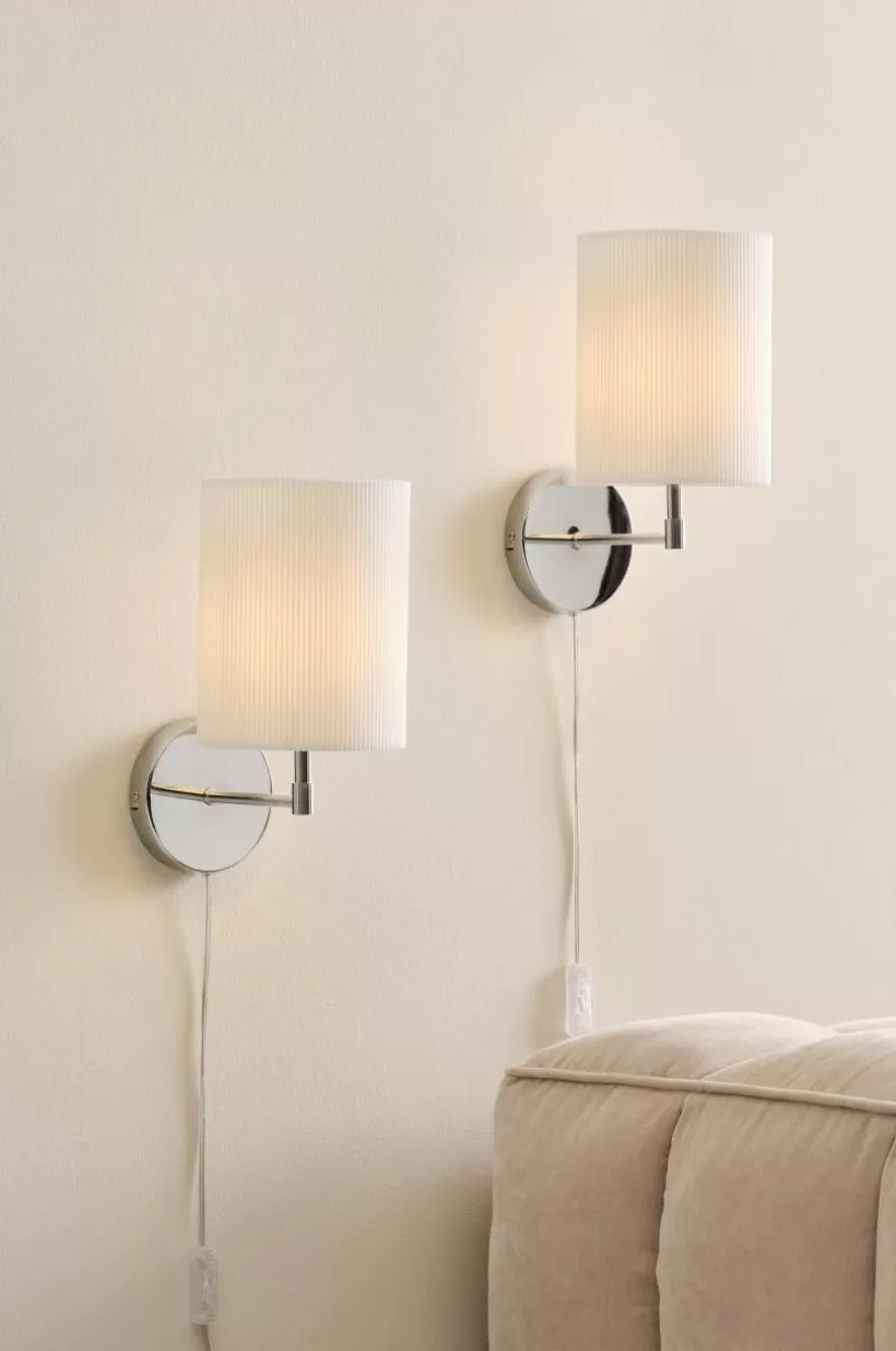 Jotex Vägglampor*SETH PLISSÉ Vägglampa 2-pack
