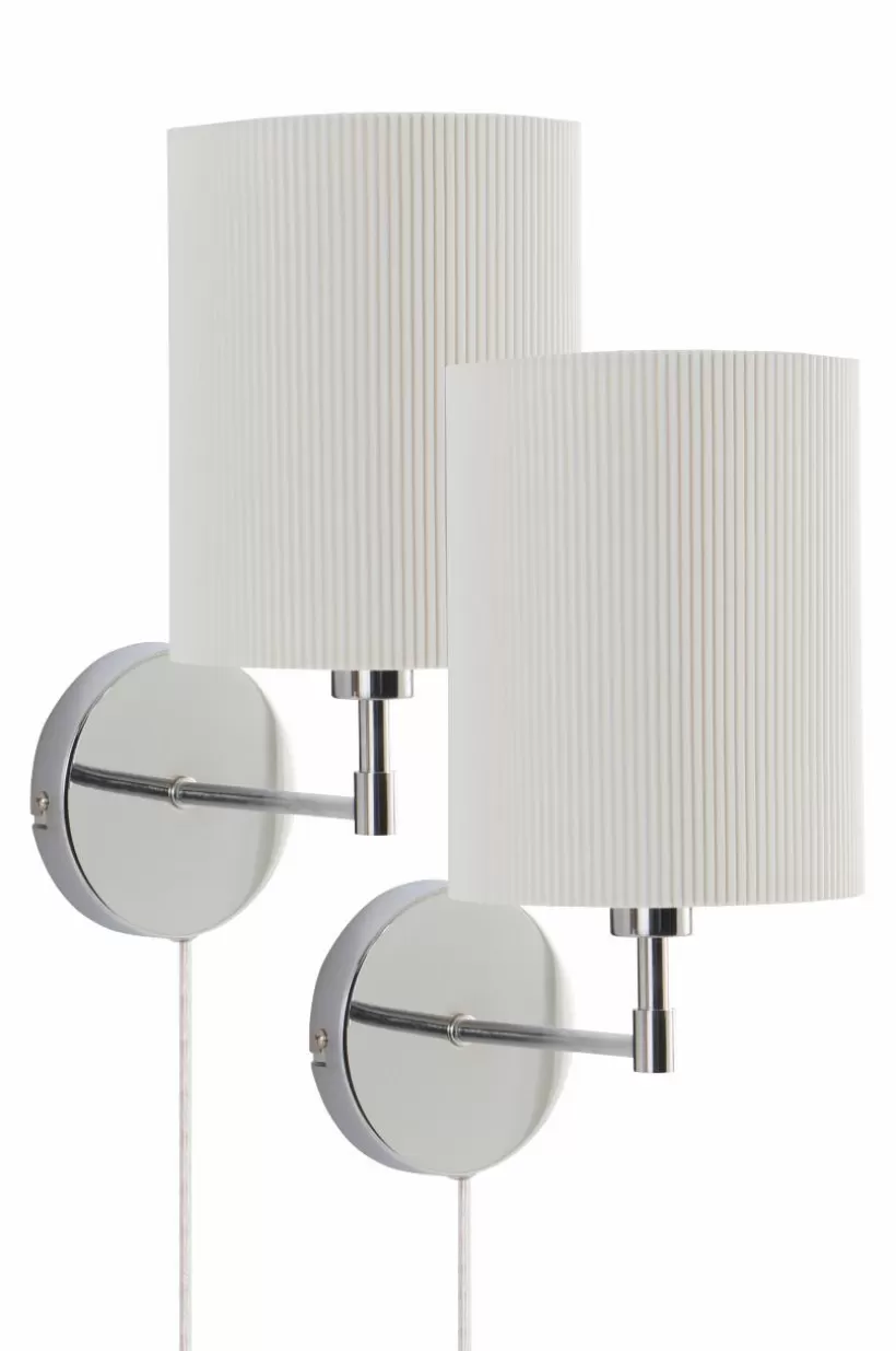 Jotex Vägglampor*SETH PLISSÉ Vägglampa 2-pack