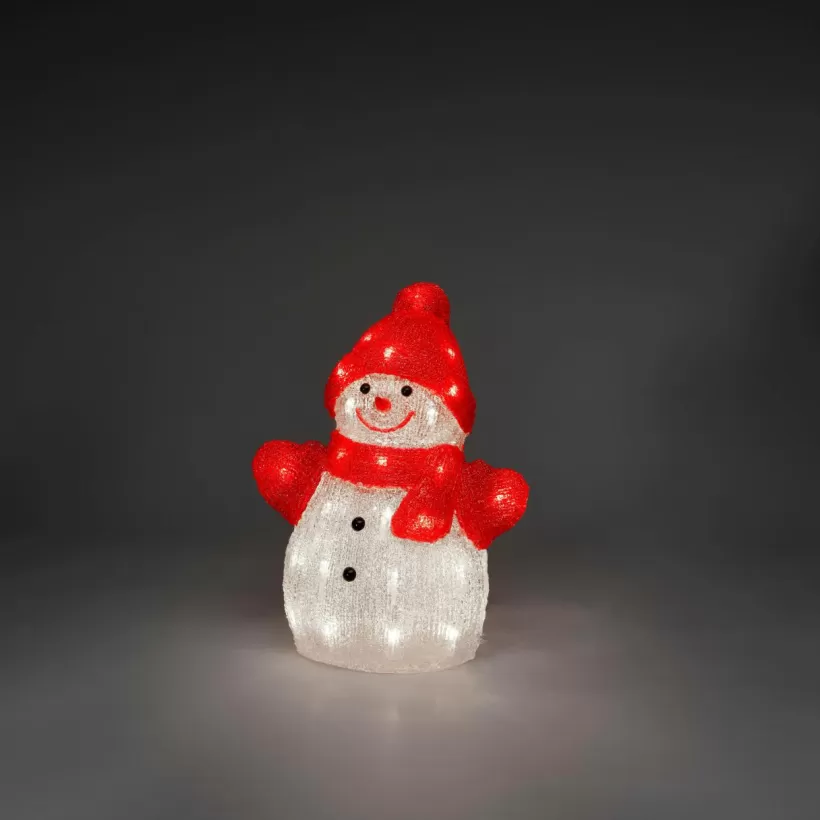 Jotex Utebelysning | Utebelysning*Snögubbe LED Höjd 32 Cm