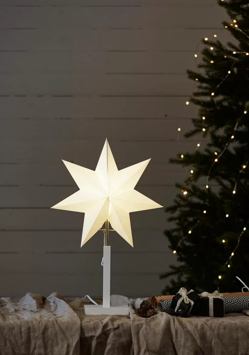 Jotex Julbelysning*Stjärna På Fot Karo 55 Cm