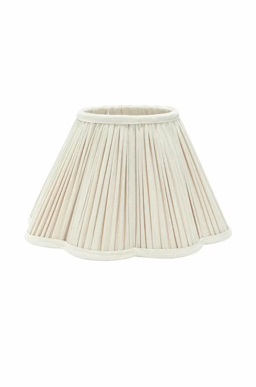 Jotex Lampskärmar*Toppringskärm Siv Plissé 35 Cm