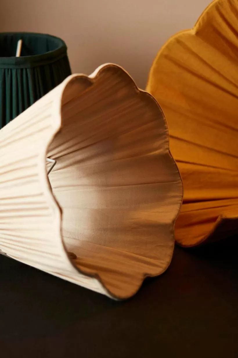 Jotex Lampskärmar*Toppringskärm Siv Plissé 25 Cm