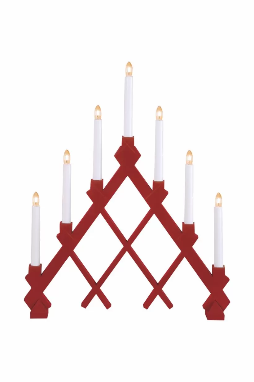 Jotex Julbelysning*Träljusstake RUT