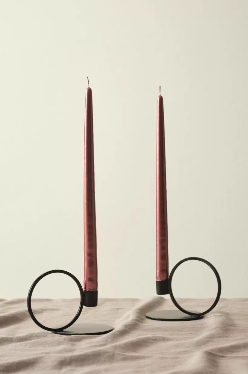 Jotex Ljus | Juldekoration*VICKAN METALLIC Antikljus 2-pack - Höjd 35 Cm