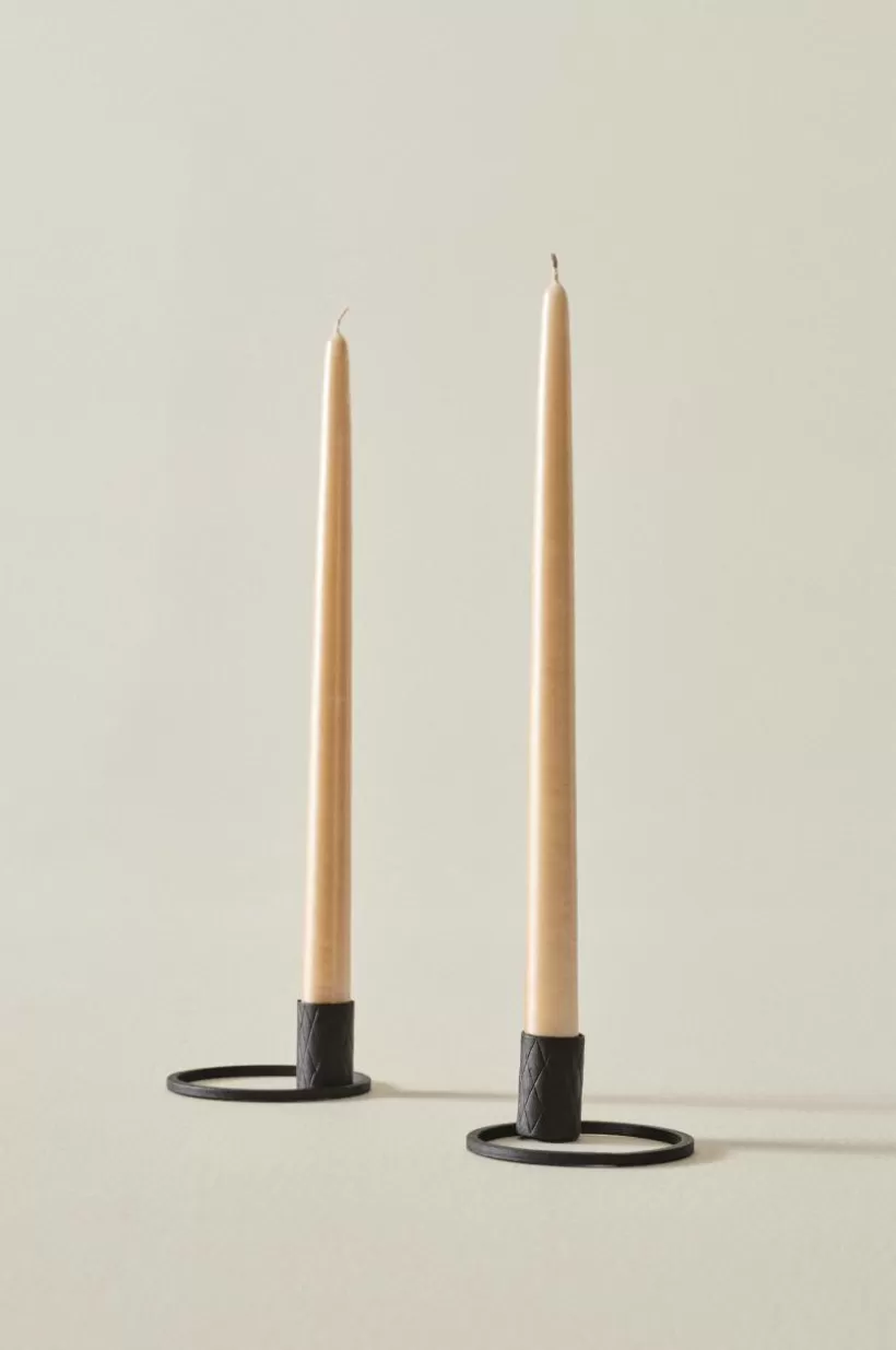 Jotex Ljus | Juldekoration*VICKAN METALLIC Antikljus 2-pack - Höjd 35 Cm