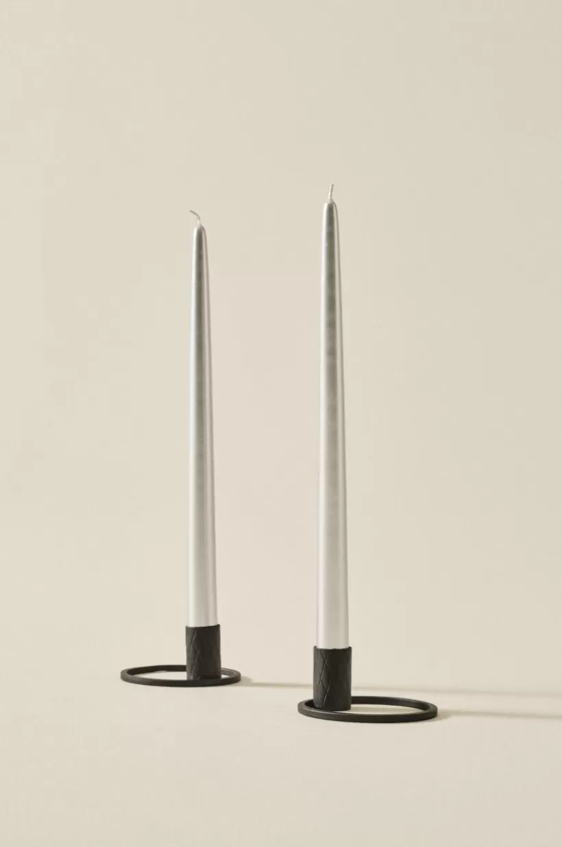 Jotex Ljus | Juldekoration*VICKAN METALLIC Antikljus 2-pack - Höjd 35 Cm